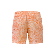 Badehose Coral Feather – Rückansicht mit Badmeister-Logo