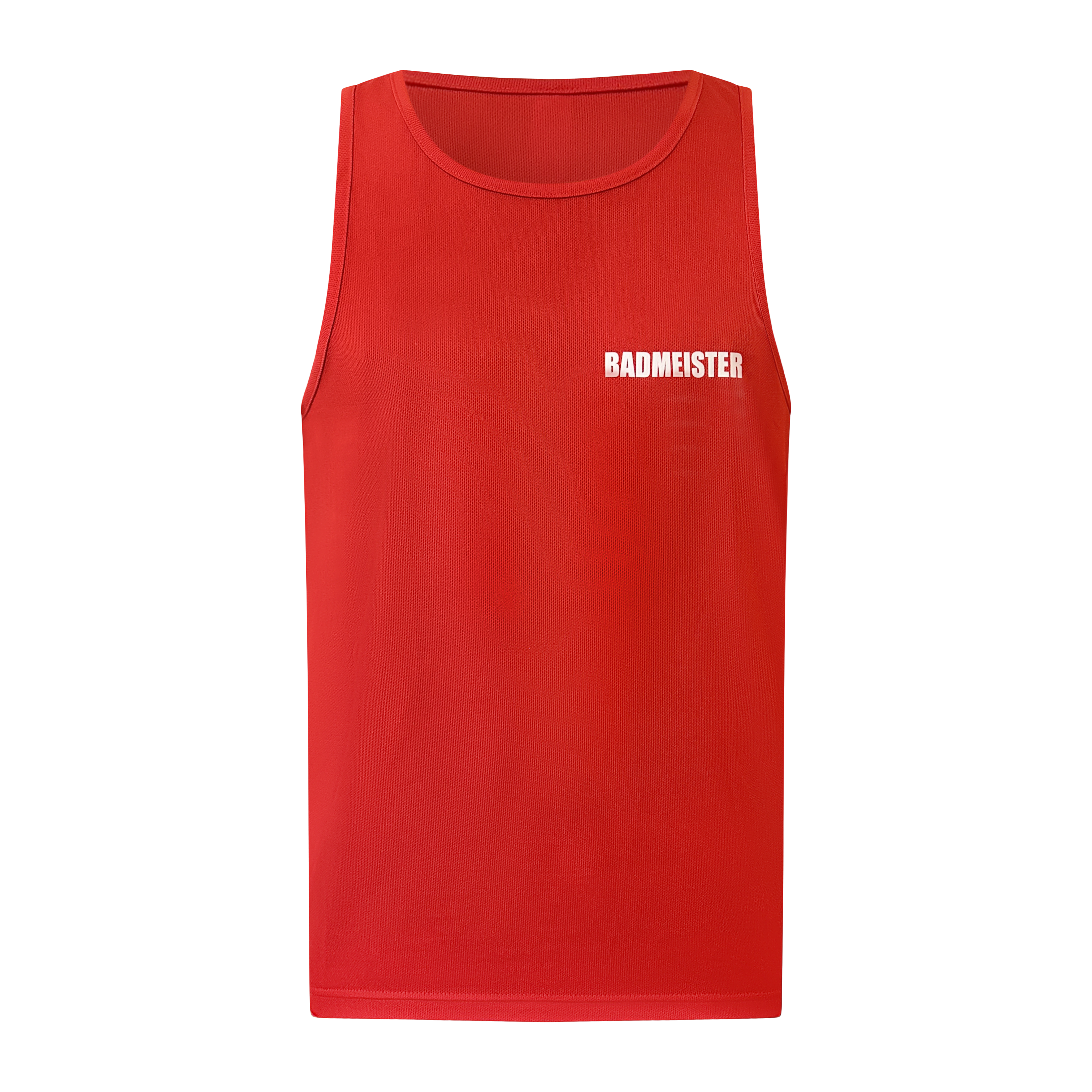 Badmeister Tanktop rot – Vorderansicht mit Schriftzug