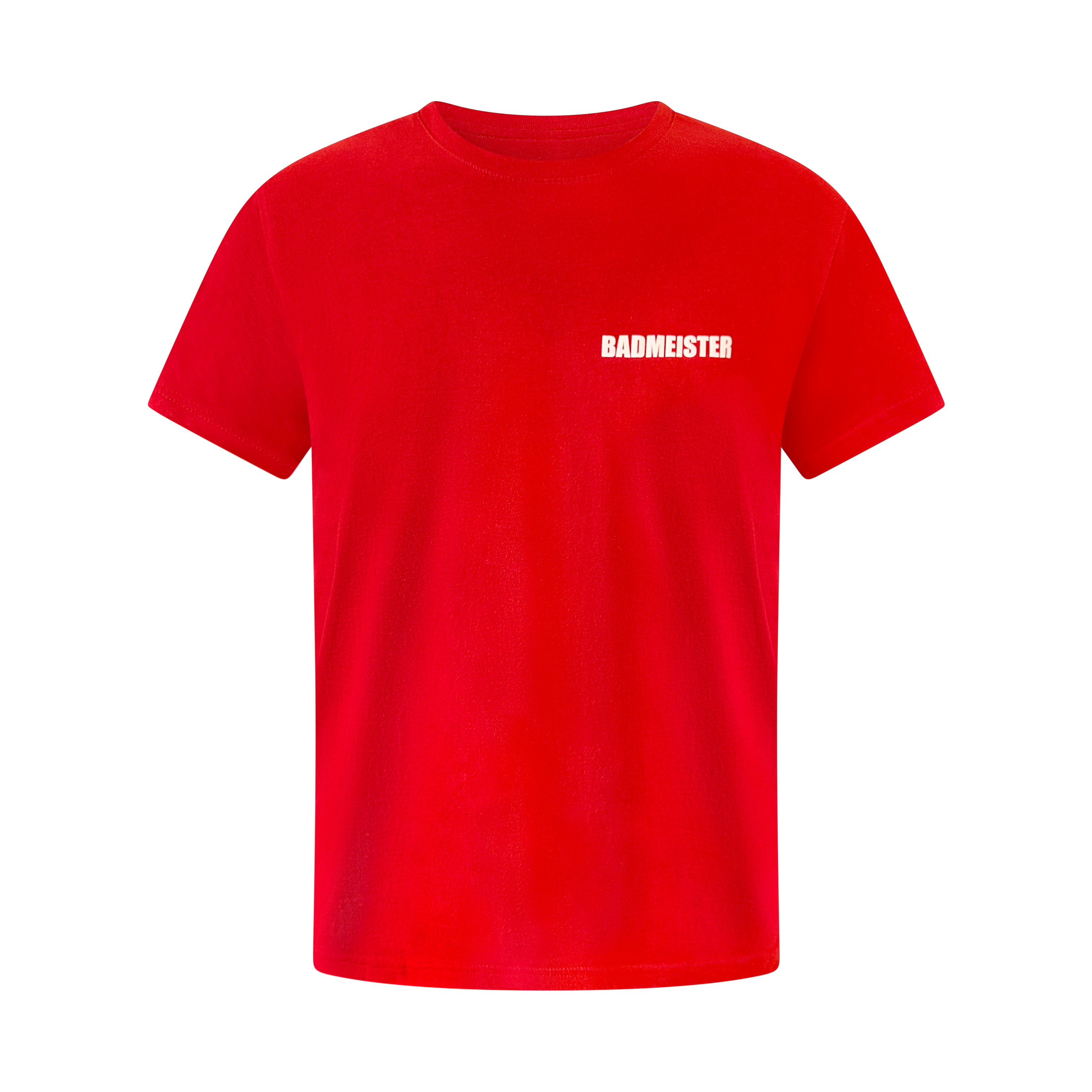 Badmeister T-Shirt rot – Vorderansicht mit Schriftzug