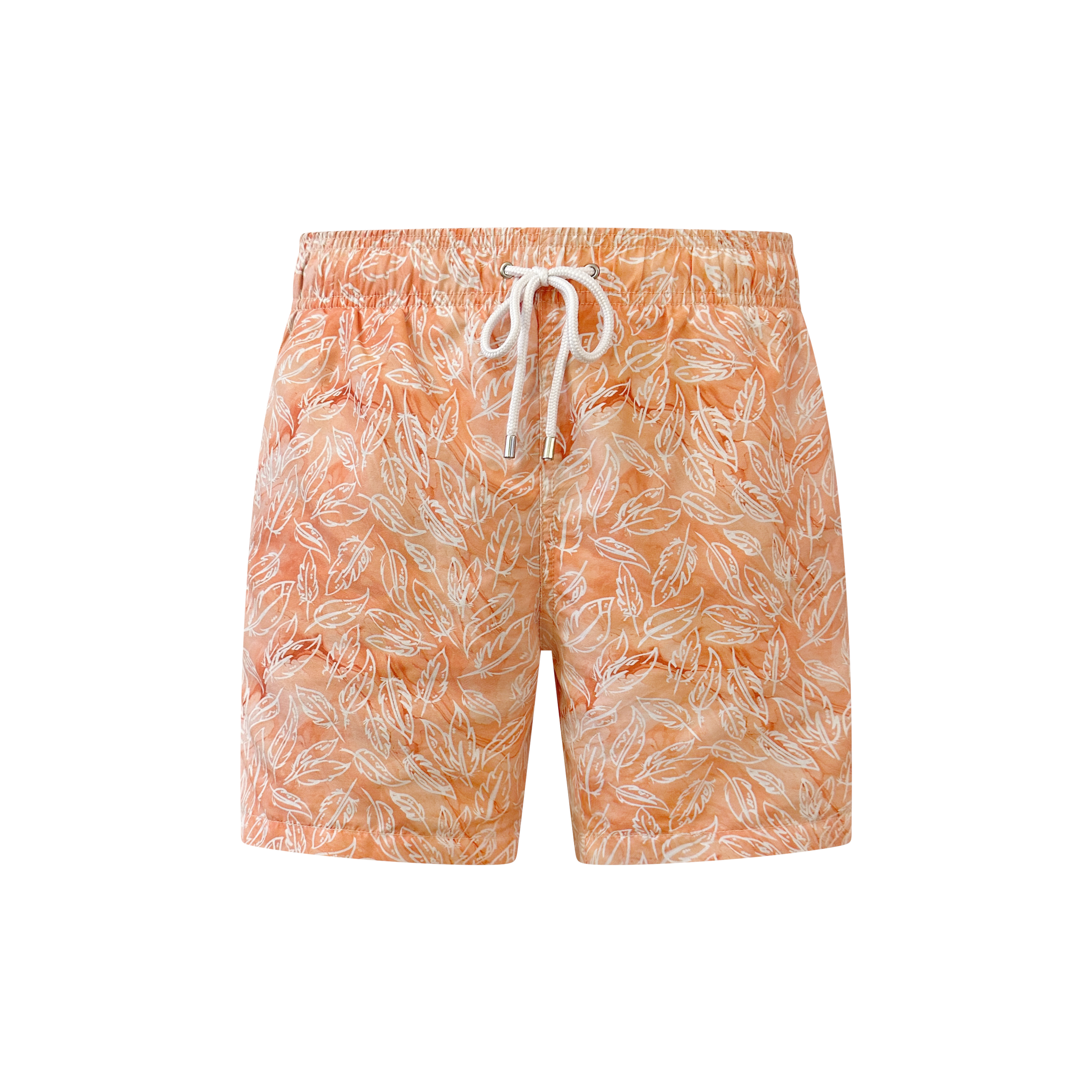 Badehose Coral Feather – Vorderansicht, Korallenmuster