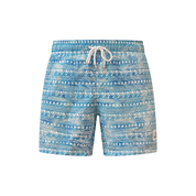 Badehose Greek Azure – Vorderansicht, azurblaues Muster