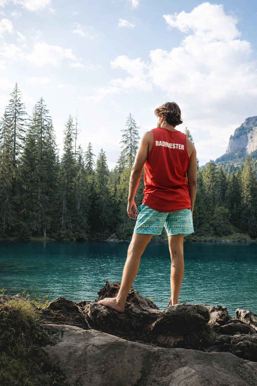 Badmeister Über uns - Lifeguard Tanktop am Bergsee